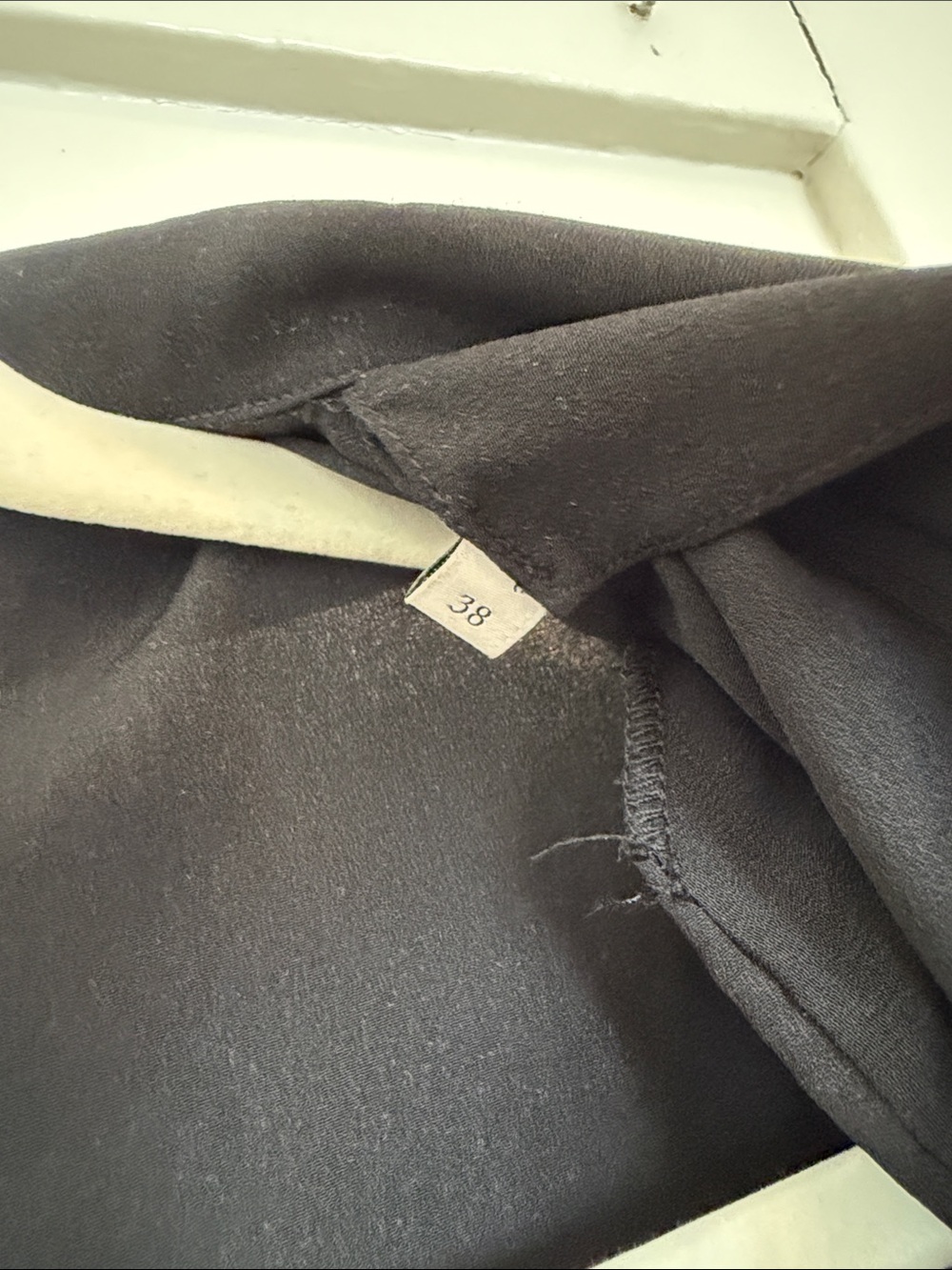 Sandro Dual-material long-sleeved dress US 6 - Picture 8 of 13